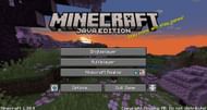 Java Edition's home screen (Image via Mojang)